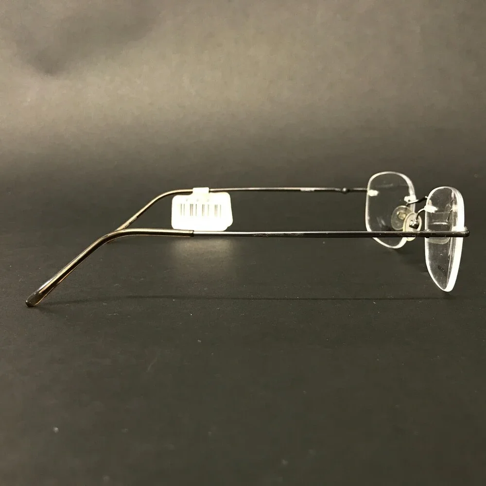 Technolite Eyeglasses Frames TLD 505 GM Gunmetal Gray Square Rimless 52-19-140